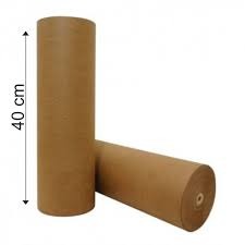 Bobina de papel kraft 40cm 60g para embalagem e proteção de produtos